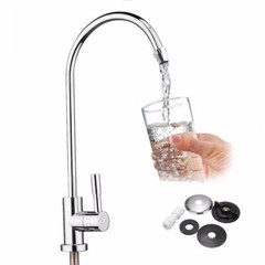 1/4» Sink Faucet Tap Chrome Reverse Osmosis Drinking Water Filter