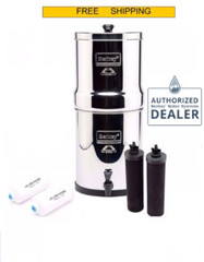 Royal Berkey Water Filter w/ 2 Black Berkey Elements & 2 Berkey Fluoride – NEW