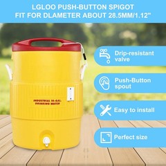 3Pcs Push Button Water Spigot Cooler Replacement,Compatible with White