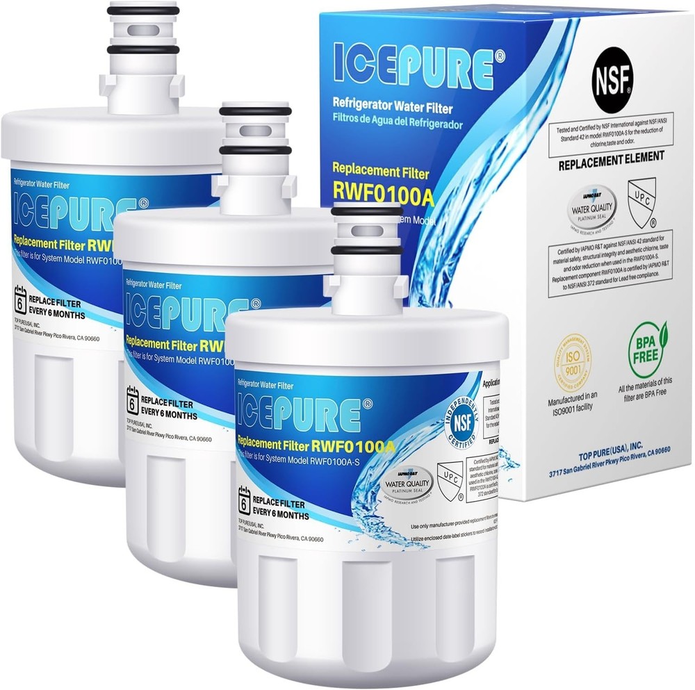 ICEPURE 5231JA2002A Refrigerator Water Filter Replacefor LG LT500P, Kenmore 9890