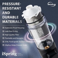 iSpring FWSP50SL-ARJ Spin Down Sediment Water Filter Replacement Cartridge