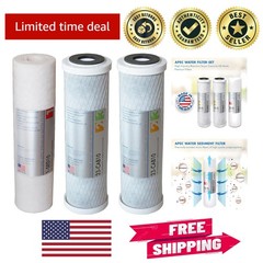 APEC ULTIMATE 3-Piece Replacement Filter Set for 10″ Reverse Osmosis Systems