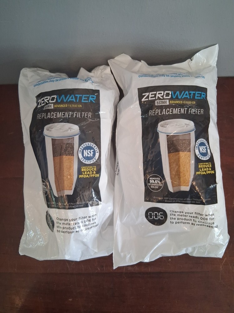 ZeroWater 5 Stage Advanted Filtration Filter Cartridges 2 Pack ***No Box
