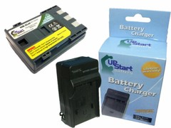 Battery + Charger for Canon EOS Digital Rebel XT Digital Camera 1800mAh, 7.4V