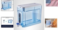 Compact 32-Cup Water Filter Dispenser with Change Filter Indicator & TDS Meter