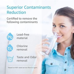 NSF Certified Water Filter Lead-Free Coconut Carbon Compatible W/ GE Models New