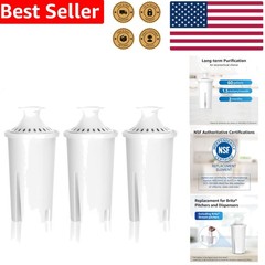 6 Water Filter Pitcher Pack NSF Certified Chlorine Reduction Brita Classic