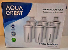 AQUA CREST 6 Water Filter Cartridges Model AQK-CF06A (NEW)
