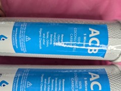 2 lot ACB Activated carbon block Express water replacement filter Coconut shell