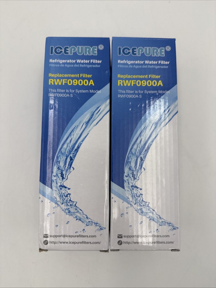 ICEPURE RWF0900A Water Filter Refrigerator Replacement 2 Pack – NEW
