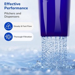 4-Pack Water Filter Replacement for All PUR, PURPlus Water Pitchers and Dispe…