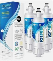 3PACK Fit For LG LT700P ADQ36006101 kenmore 469690 rwf1200A Icepure Water Filter