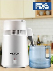 VEVOR 4L Water Distiller Purifier Machine Countertop Stainless Steel Interior CE