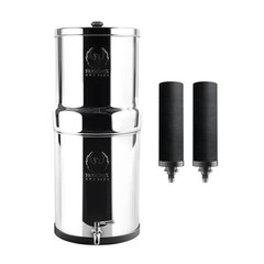 Gravity-Fed 1.5 Gallon Stainless Steel Camping & Countertop Water Filter System