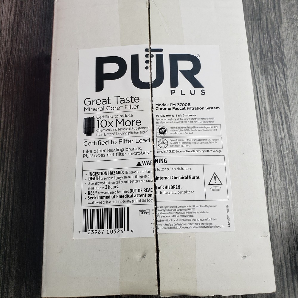 PUR PLUS FM-3700B Water Faucet Filtration System – Vertical Mount, Chrome