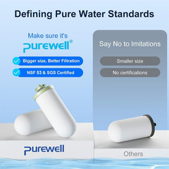K Series 4-Stage Ceramic Water Filter 2-Pack, Removes 99% PFAS & Chlorine