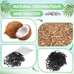 100 Pcs Activated Charcoal Water Filter Coconut Shell Distiller Filters Activate
