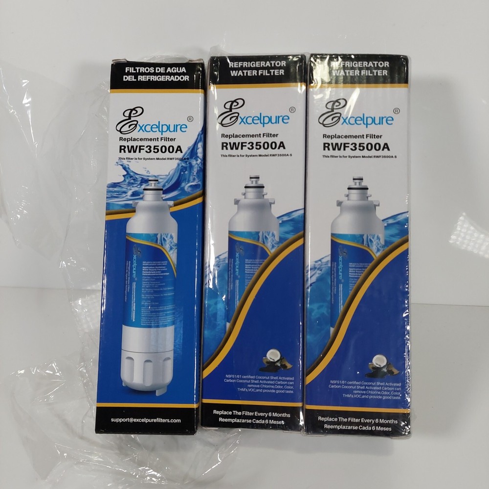 Excelpure Water Filter RWF3500 A -New Factory Sealed Set Of 3