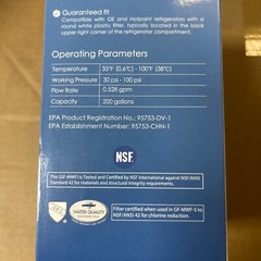 2 pack GLACIER FRESH MWF Water Filters for GE Refrigerators, NSF 42 GF-MWF