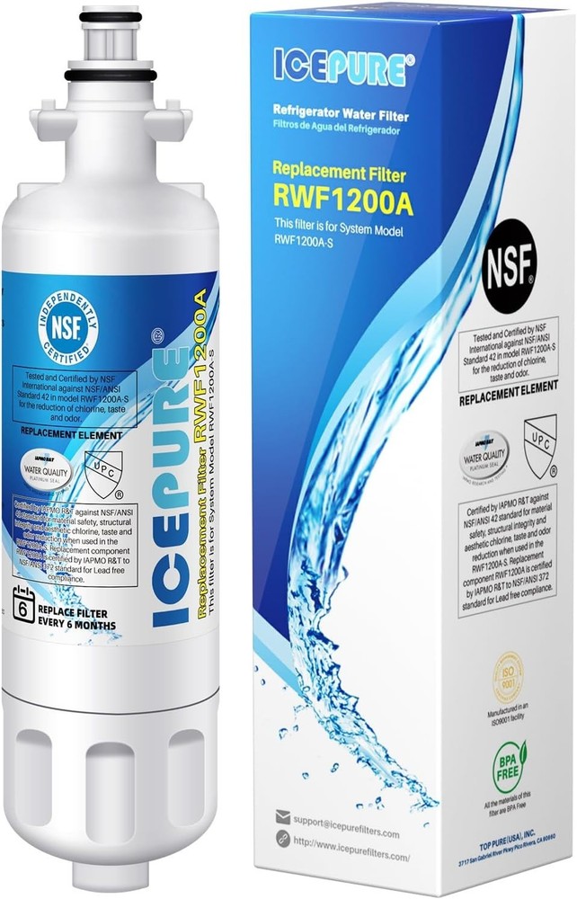 IcePure RWF1200A Made for Kenmore 9690 LG LT7100P Water Filter 1 Pack NEW SEALED