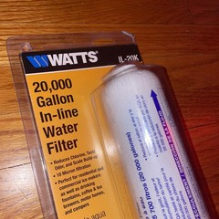 BRAND NEW SEALED – Watts IL-20K 20,000 Gallon In-Line Water Filter