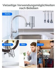 Waterdrop WD-FC-06 Stainless-Steel Faucet Water Filter,Tap Water Filter,1 Filter