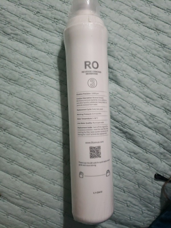 Bluevua RO Filter Replacement for RO100ROPOT 3rd Stage In Box