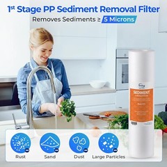 3-Piece NSF Certified Water Filter Cartridge Set for RO Systems – Superior Taste