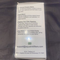 AQUALINK MODEL RF-9999 FOR PUR BOX 3 FILTER CARTRIDGES SEALED FREE SHIPPING