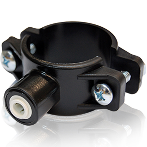 Drilling clamp, drain clamp with JG 1/4″, reverse osmosis