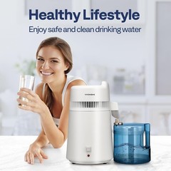 Water Distiller Countertop 1.6 Gallon/6L 900W Distilled Water Machine with Sm…