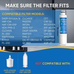 PUREPLUS RWF0700A Refrigerator Water Filter for DA29-00020B HAF-CIN/EXP – 4 PACK