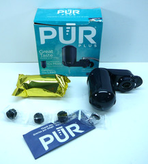 PUR PLUS Faucet Filtration System – Black, Vertical, FM-2500V + Filter! [B]bin