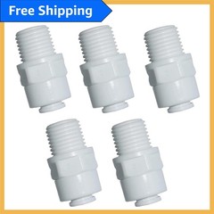 Reliable 1/4″ Male Thread Adapter for Quick Water Purifier Connections – 5 pcs