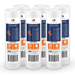 5 Micron Sediment Filter 10″x2.5″ – Whole House Water Filter Replacement, 6 Pack