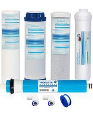 Geekpure 5 Stage Reverse Osmosis Replacement Filter Set with 50 GPD Membrane