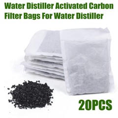 20 Pack Activated Carbon Charcoal Filter Bags Kit For Water Distiller Purifier