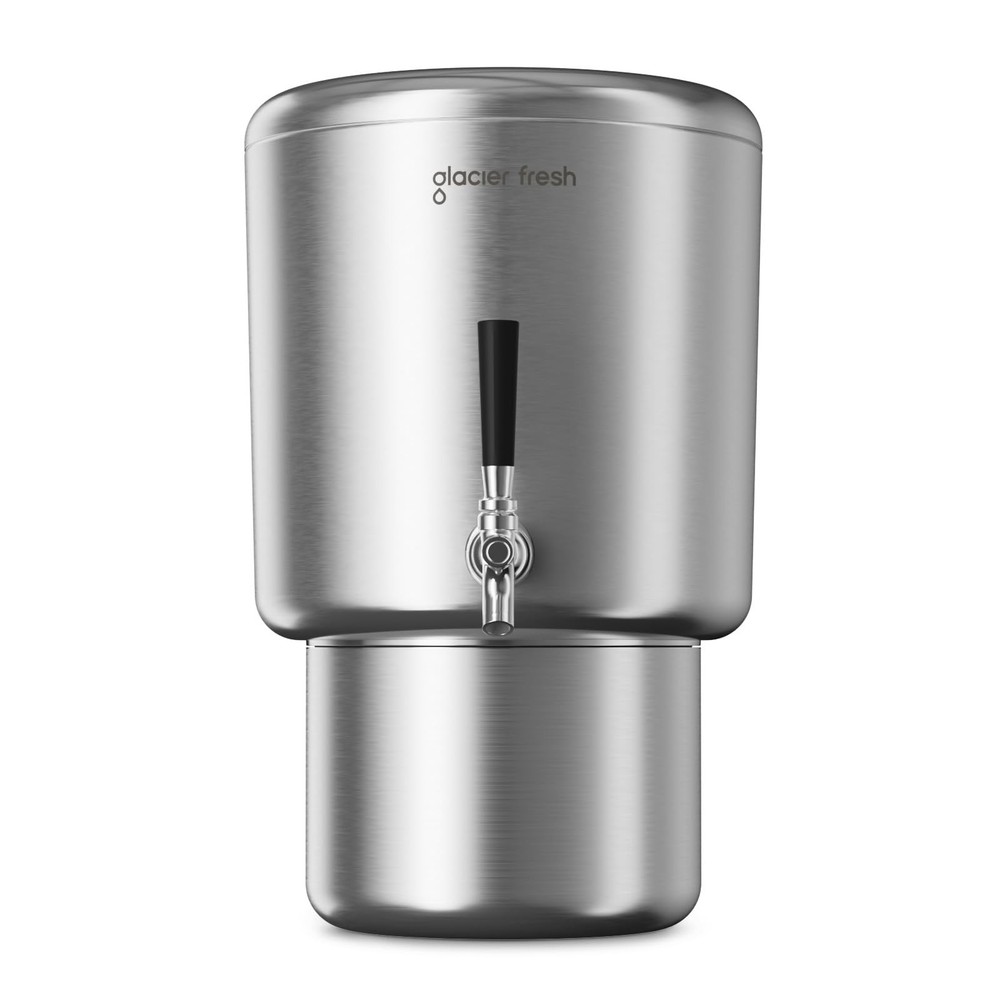 GLACIER FRESH 2.25G Stainless Steel Countertop Water Filter Gravity-Fed PC04