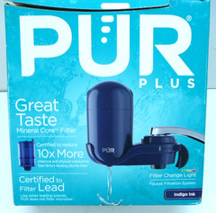 PUR PLUS Faucet Filtration System – Black, Vertical, FM-2500V + Filter! [B]bin