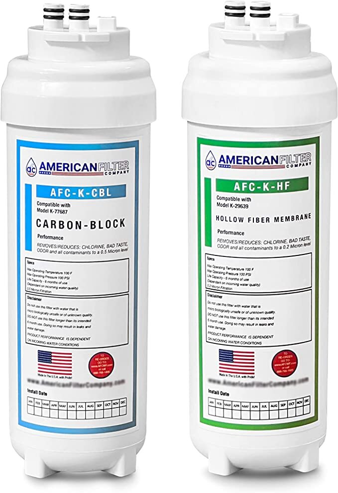 AFC Brand Model AFC-K-HFCB-SET Aquifer+ Water Filters, Compatible with Kohler