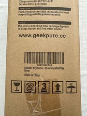 NEW Whole House Carbon Block Water Single Filter GeekPure BC10-BB-5 4.5″x10″ NIB