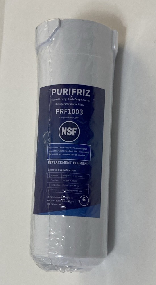 XWF Refrigerator Water Filter Compatible with GE XWF, GBE21, GDE21, GDE25, GFE24