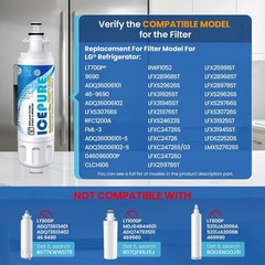 IcePure RWF1200A Made for Kenmore 9690 LG LT7100P Water Filter 1 Pack NEW SEALED