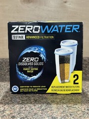 Zero Water 5 Stage Advanced Filtration 2 Pack Replacement Water Filters ZR-017