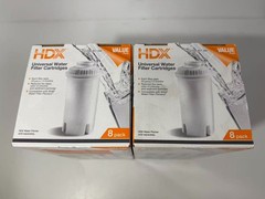 2 BOXES-HDX Water Pitcher Replacement Water Filter Cartridges BPA Free