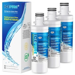 3 PACK Fit For LG LFXS26596S MDJ64844601 LFXS28968S LT1000P Water Filter Icepure