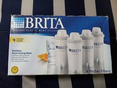 Brita Water Filters Set of 4 Filters Pitcher Replacement Filters