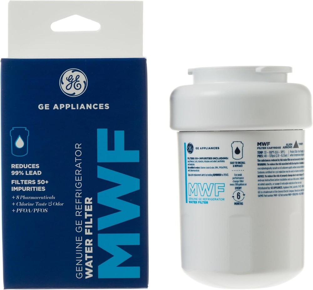 GE MWF SmartWater Refrigerator Water Filter Replacement