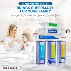 5 Stage Drinking Reverse Osmosis System PLUS Extra 7 Max Water Filters 100 GPD