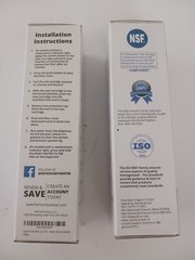 2 NEW Refresh Replacement Water Filter R 9690 For LG & Kenmore Refrigerators